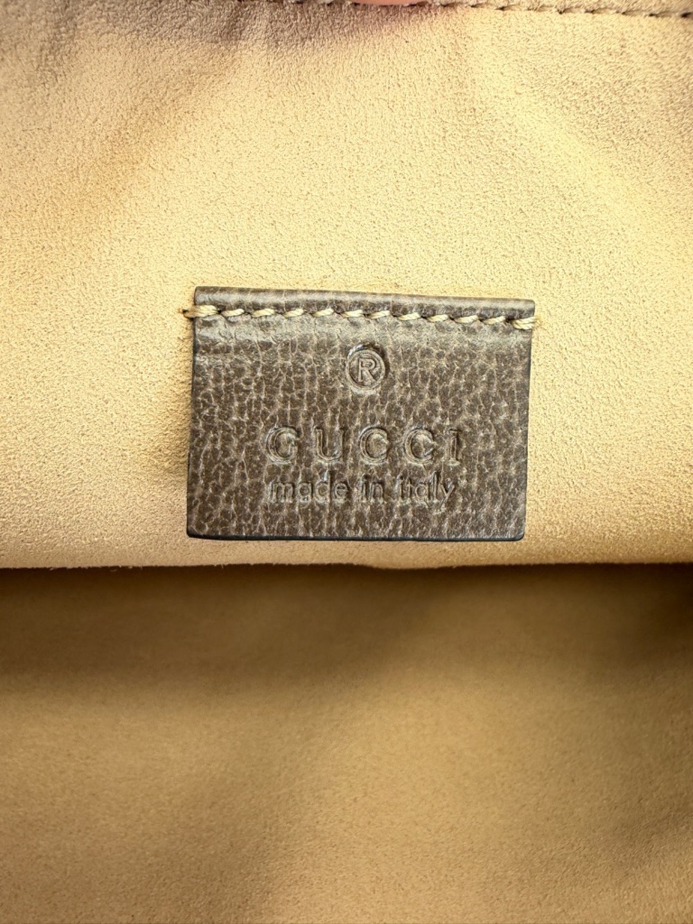 Gucci GG Supreme Ophidia Canvas Pouch Clutch with Web Stripe - Brown/Tan - Picture 12 of 14